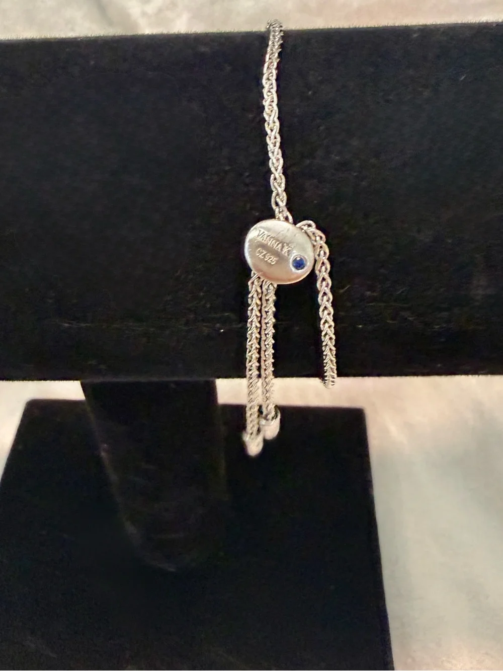 🌸JTV25 - Vanna K Graduated White Simulant Adjustable Bracelet🩶💎🛍️